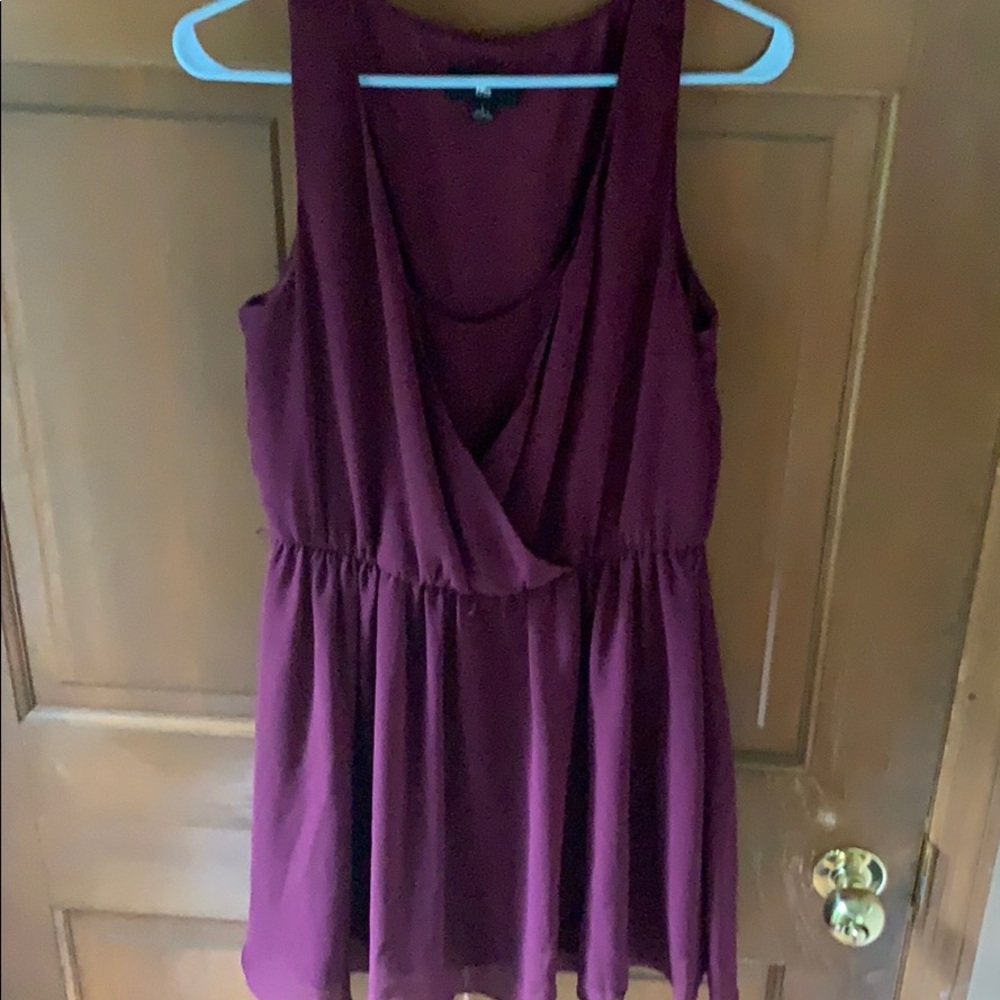 Purple A-Line Dress
